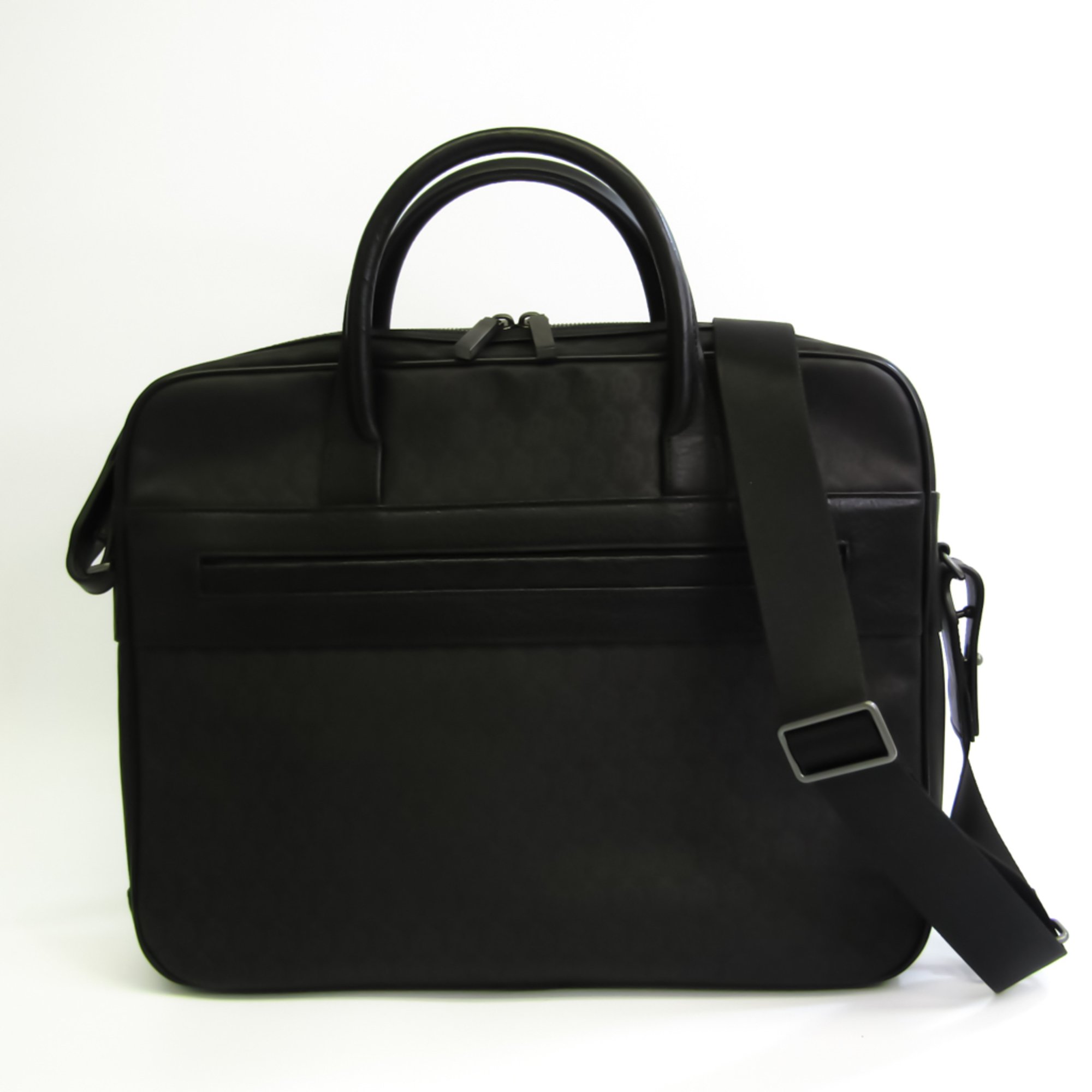 Dunhill Logo Pvc Briefcase Black